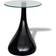 vidaXL Round Top High Gloss Black Small Table 16.5" 2