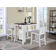 Lilola Home Graham Brown/White Dining Set 28x36" 3pcs