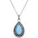 Montana Silversmiths Glimmering Pools Necklace - Silver/Blue