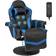 Costway Ergonomic High Back Massage Gaming Chair with Pillow-Blue