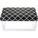 Rosalind Wheeler Malad Velvet Black/White Sofabank 100x50cm