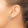 Lex & Lu Circle Post Earrings - Silver