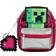 BioWorld Creeper Minecraft Convertible Mini Backpack - Pink