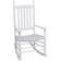 vidaXL 40858 White Rocking Chair 44.9"