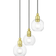Livex Lighting Downtown Satin Brass/Clear Pendant Lamp 16"
