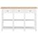 vidaXL 280016 White/Natural Wood Avlastningsbord 30x120cm