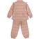 Mikk-Line Frill AOP Termosett - Warm Taupe (4231)