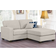 Modular Sectional Cream Sofa 73.2"