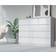 3XE LIVING XLIV1006 White Glossy Kommode 138.6x101.5cm