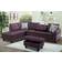 Star Home Living L-Shaped Purple Sofa 103.5" 6 Seater