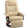 Homcom Faux Leather Manual Recliner Cream White Armchair 39.2"