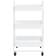vidaXL 335866 White Trolley Table 13.4x16.9"
