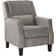 Beliani Velvet Recliner Grey Sessel 97cm