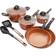 Gibson Home Hummington Cookware Set with lid 10 Parts