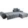 Barca Dark Grey Sofa 275cm