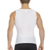Insta Slim Men's Power Mesh Compression Muscle Tank Top - White