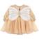 Lilax Baby's Butterfly Wing Tulle Party Long Sleeve Princess Dress - Beige