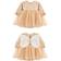 Lilax Baby's Butterfly Wing Tulle Party Long Sleeve Princess Dress - Beige
