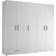 Poco Lovis white Kleiderschrank 225x209cm