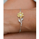 amangny Sunflower Bracelet - Silver/Gold/Transparent