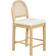 Nathan James Bailey Warm Pine-Cream Bar Stool 38.8"