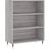 vidaXL Engineered Wood Gray Sonoma Oak Bücherregal 90cm