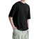 Uniqlo AIRism Cotton Oversized Crew Neck Half-Sleeve T-Shirt - Black