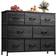 WLIVE Dresser Charcoal Black Chest of Drawer 39.4x31.3"