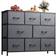 WLIVE Dresser Dark Grey Chest of Drawer 39.4x31.3"