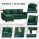 Bed Bath & Beyond Futzca Sectional Green Sofa 79.1" 3 Seater
