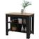 FM FURNITURE Brooklyn Kitchen Island Black/Light Oak Table