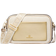 Michael Kors Maeve Large Canvas and Metallic Crossbody Bag - Pale Gold/Natural