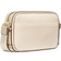 Michael Kors Maeve Large Canvas and Metallic Crossbody Bag - Pale Gold/Natural