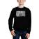 LA Pop Art Kid's Brooklyn Bridge Word Crewneck Sweatshirt - Black