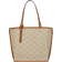 MCM Himmel Mini Shopper In Lauretos - Beige/Oatmeal