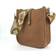 Threaded Pear Lea Woven Courier Bag - Brown