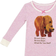 Baby Starters Kid's The World of Eric Carle Snug Fit Pajamas 2-pack - Pink Bear Print