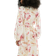 H&M Tie Belt Crepe Dress - Cream White/Floral