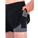 Fusion 2-in-1 Running Shorts - Black