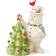 Lenox Happy Holly Days Snowman Lit Multicolour Figurine 8.5"