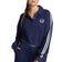 PINK Reverse Fleece Cropped Polo Sweatshirt - Midnight Navy