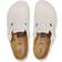 Birkenstock Boston Soft Footbed Suede Leather - Antique White