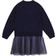BillieBlush Jogging Dress with Pleated Skirt - Navy Blue