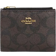 Coach Bifold Wallet In Signature Canvas - Gold/Brown/Black