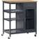 Homcom Rolling Grey Trolley Table 19x30"