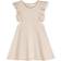 Chloé Cotton Ruffle-Trim Flared Dress - Beige Marl