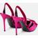 Tom Ford Satin and Velvet Slingback - Crimson Pink