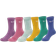 Nike Little Kid's Dri-Fit Crew Socks 6-pack - Teal/Yellow/Blue/Purple/Green/Pink