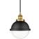 Innovations Lighting Hampden Brushed Brass/Clear Pendant Lamp 9"