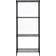 MZG 4-Tier Black Shelving System 24x53"